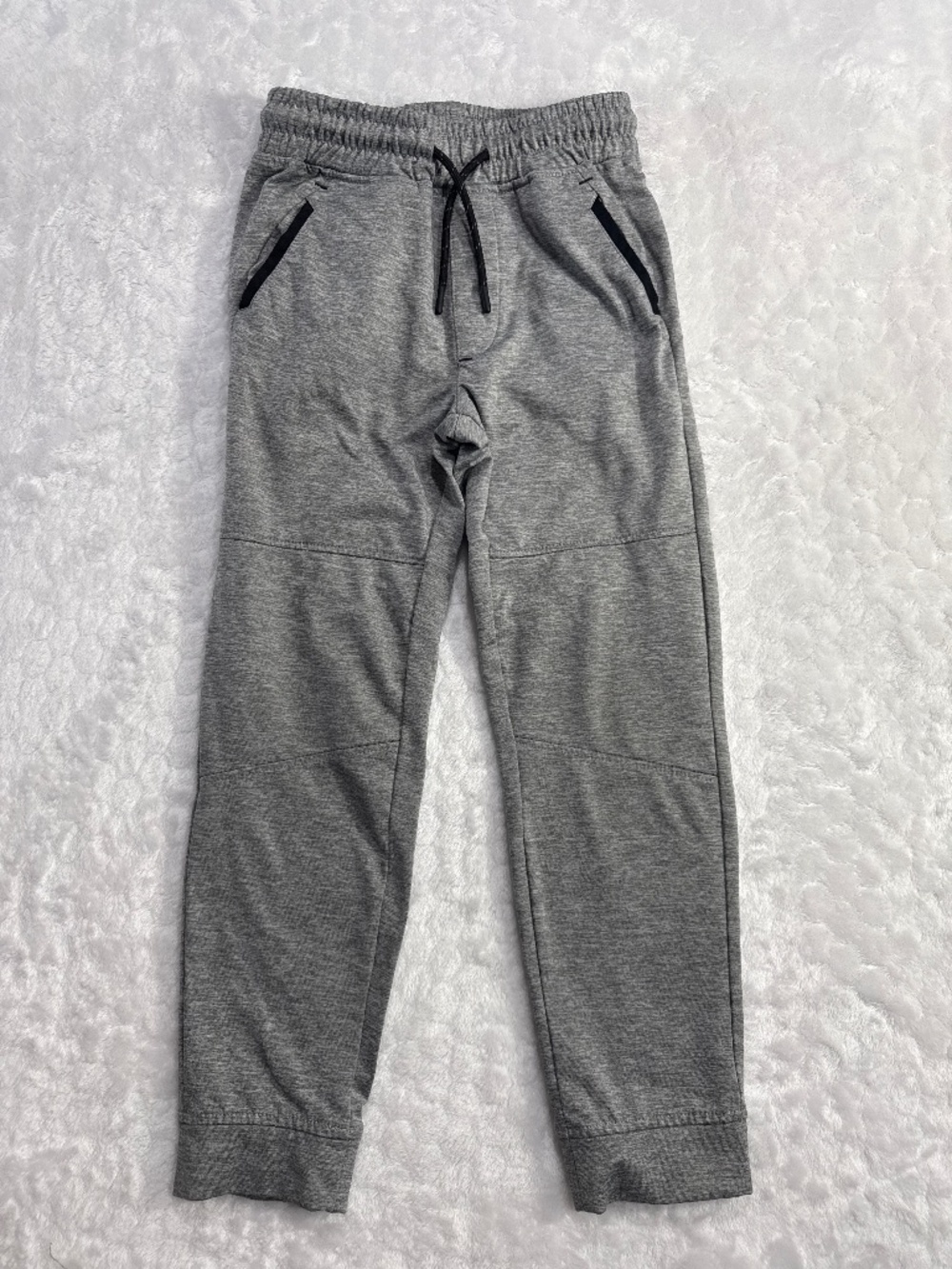 01.Algo Jogger sweatpants gray pull on athletic boys size 7
